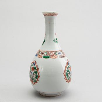 A Chinese 18th century famille verte porcelain vase.