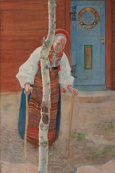 Carl Larsson, "Gumman i Maj månad".