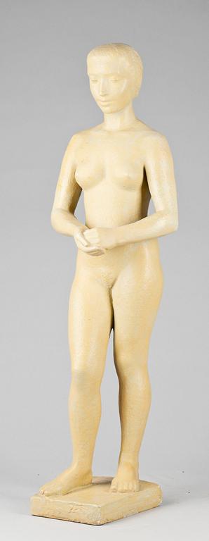 DAVID WRETLING, skulptur, sign o numr 3/10, dat 1955.