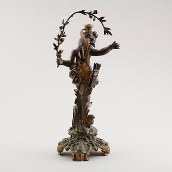 STATIV, bronserad vitmetall, sannolikt Frankrike, 1800-talets andra hälft.