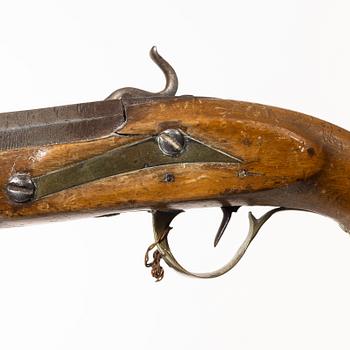 Percussion pistols, 2 pcs, Swedish, mid-19th century.