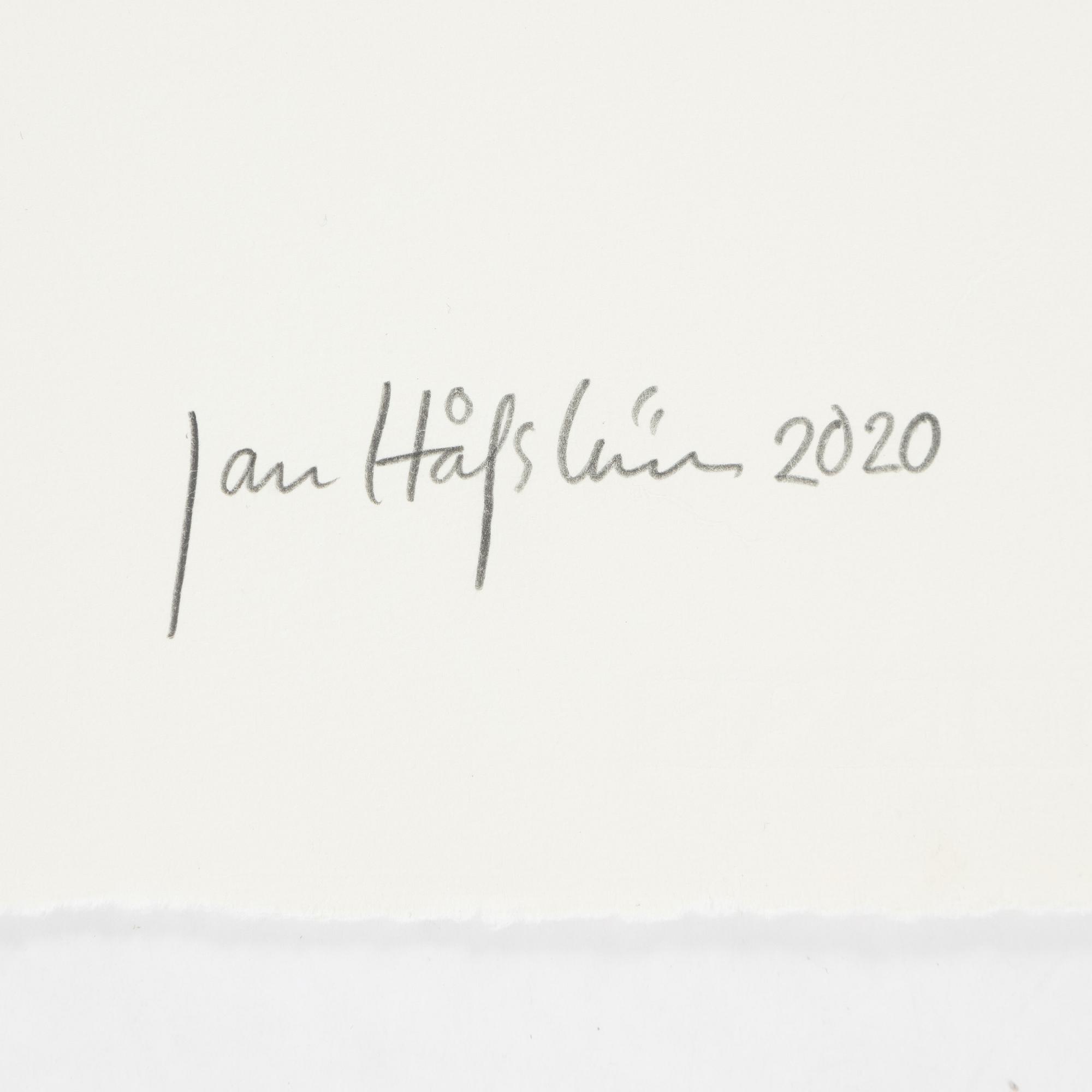 Jan Håfström, etching in colours, 2020, signed 45/50.
