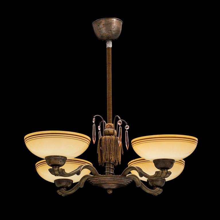 A 1920's/30's ceiling light.