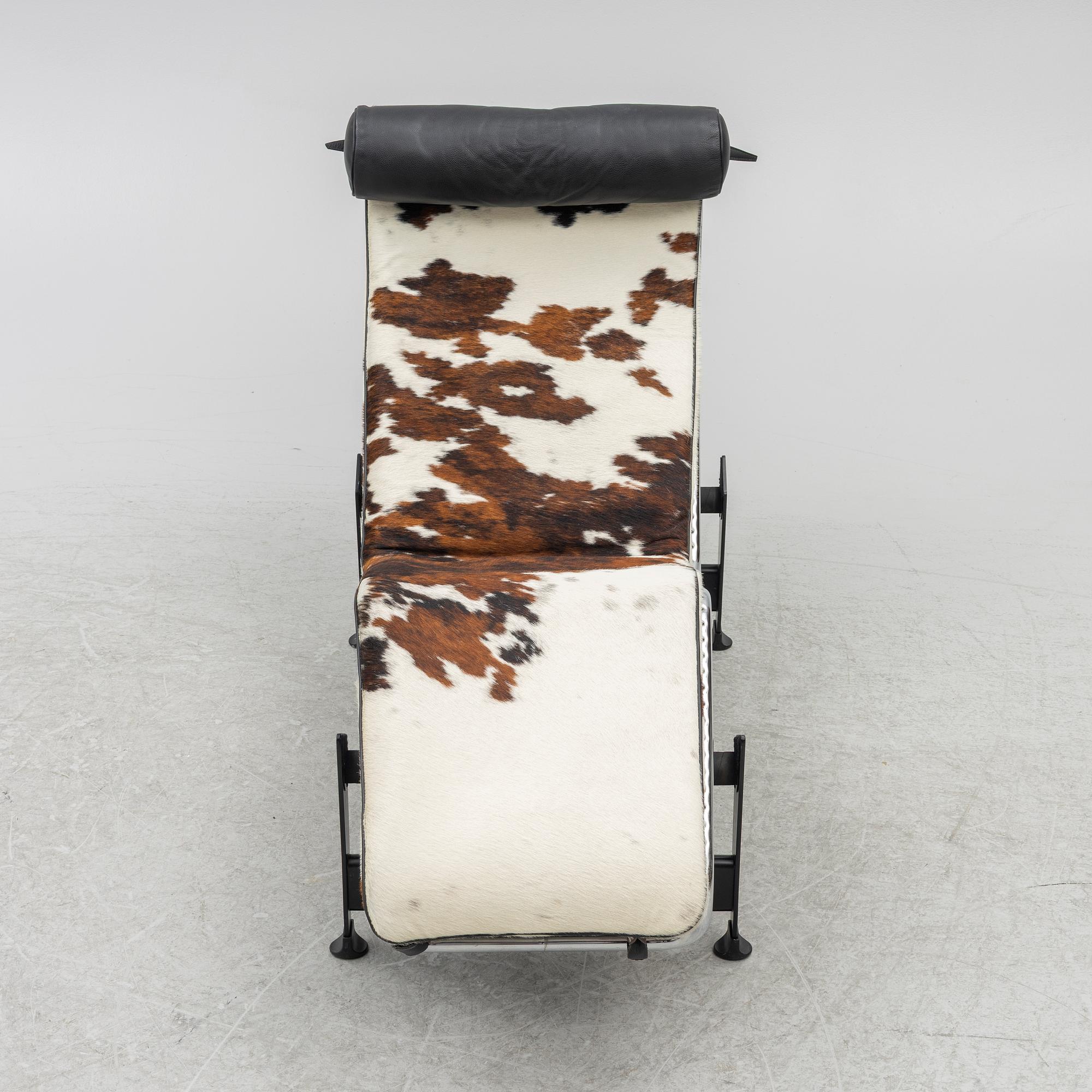 Le Corbusier (Charles-Édouard Jeanneret), Charlotte Perriand, a 'LC4' reclining chair, Cassina, Italy.