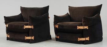 FÅTÖLJER, ett par, 1900-talets andra hälft.