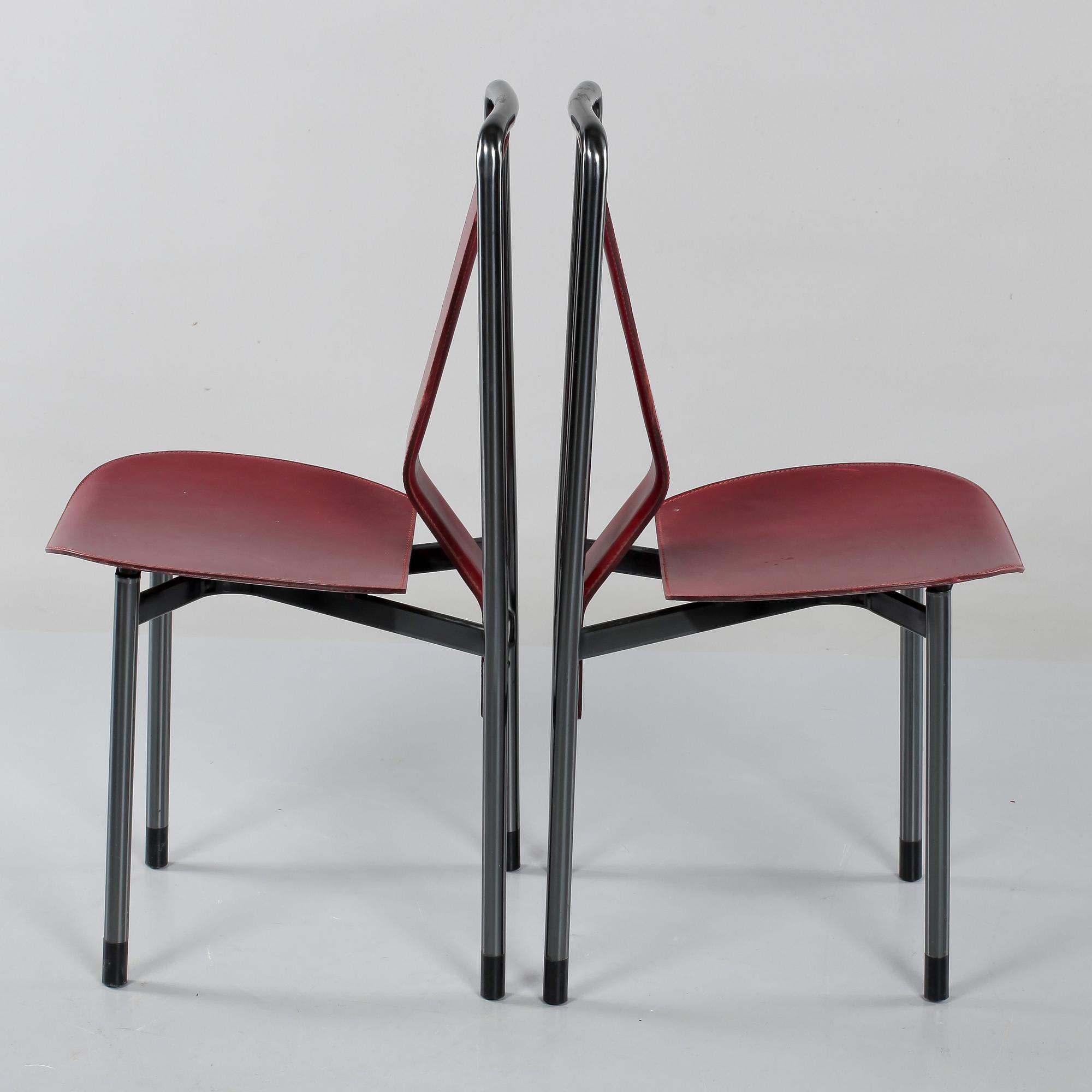 STOLAR, 6 st, "Irma", Achille Castiglioni för Zanotta, Italien, 1900-talets tredje kvartal.