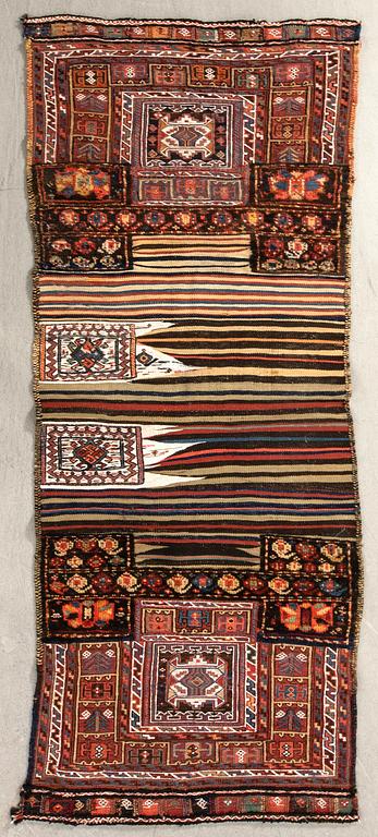 Sadelväska Bachtiari Khorjin semiantik ca 220x87 cm.