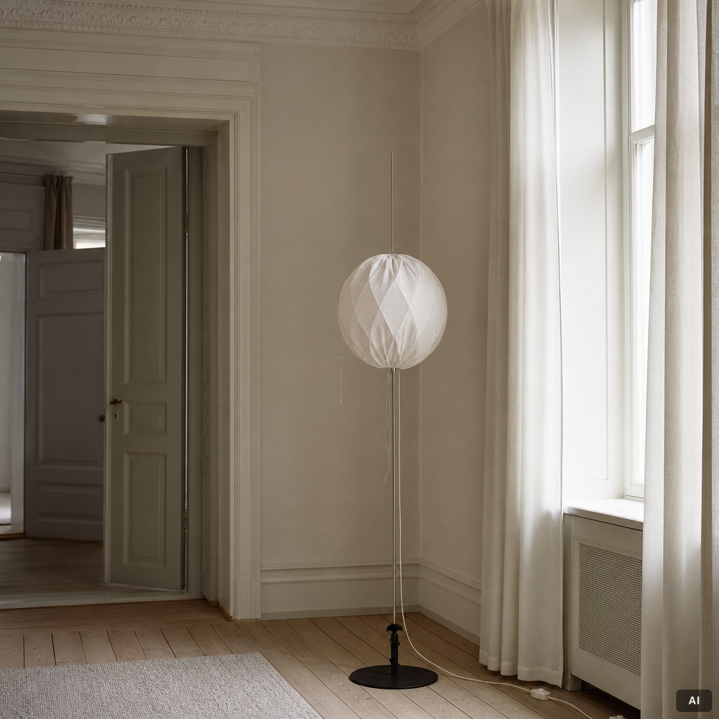 Tore Ahlsén, Floor lamp, "Napoleon by the Nile", Gärsnäs.