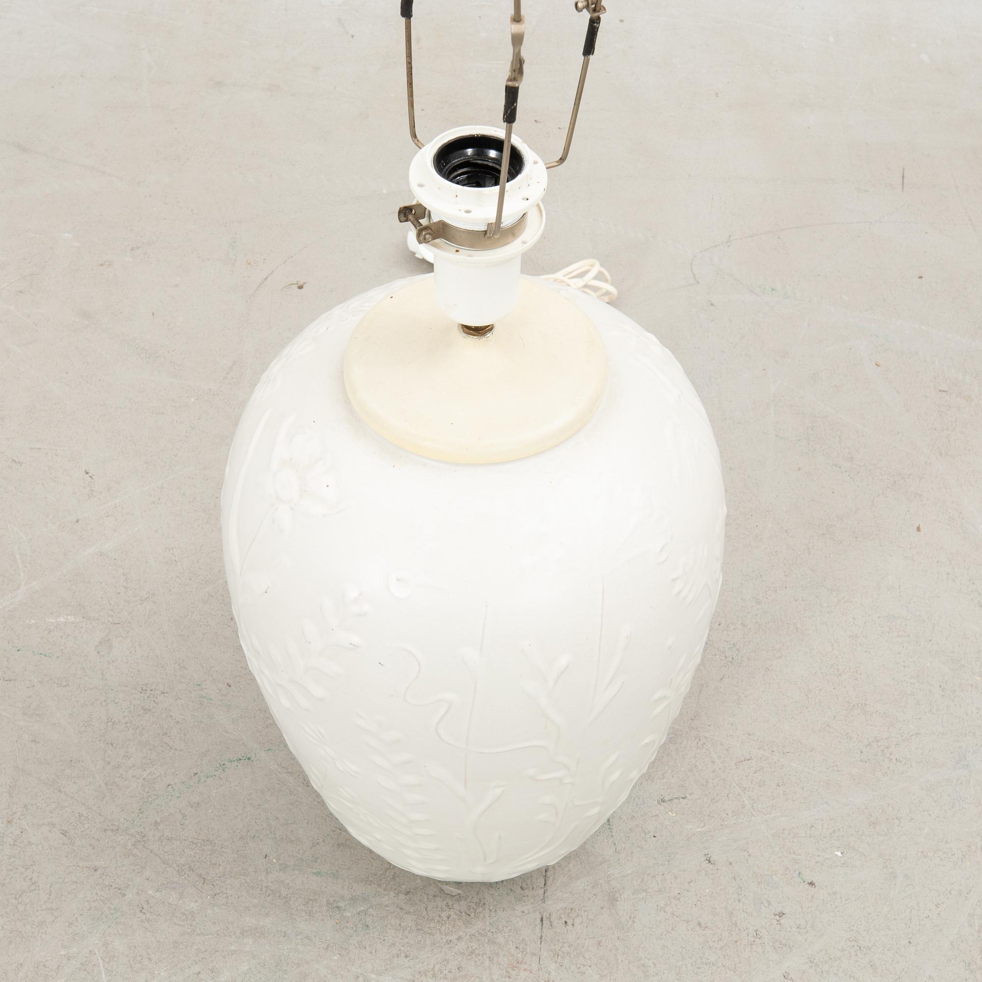 Table lamp Nittsjö 1940s/50s stoneware.