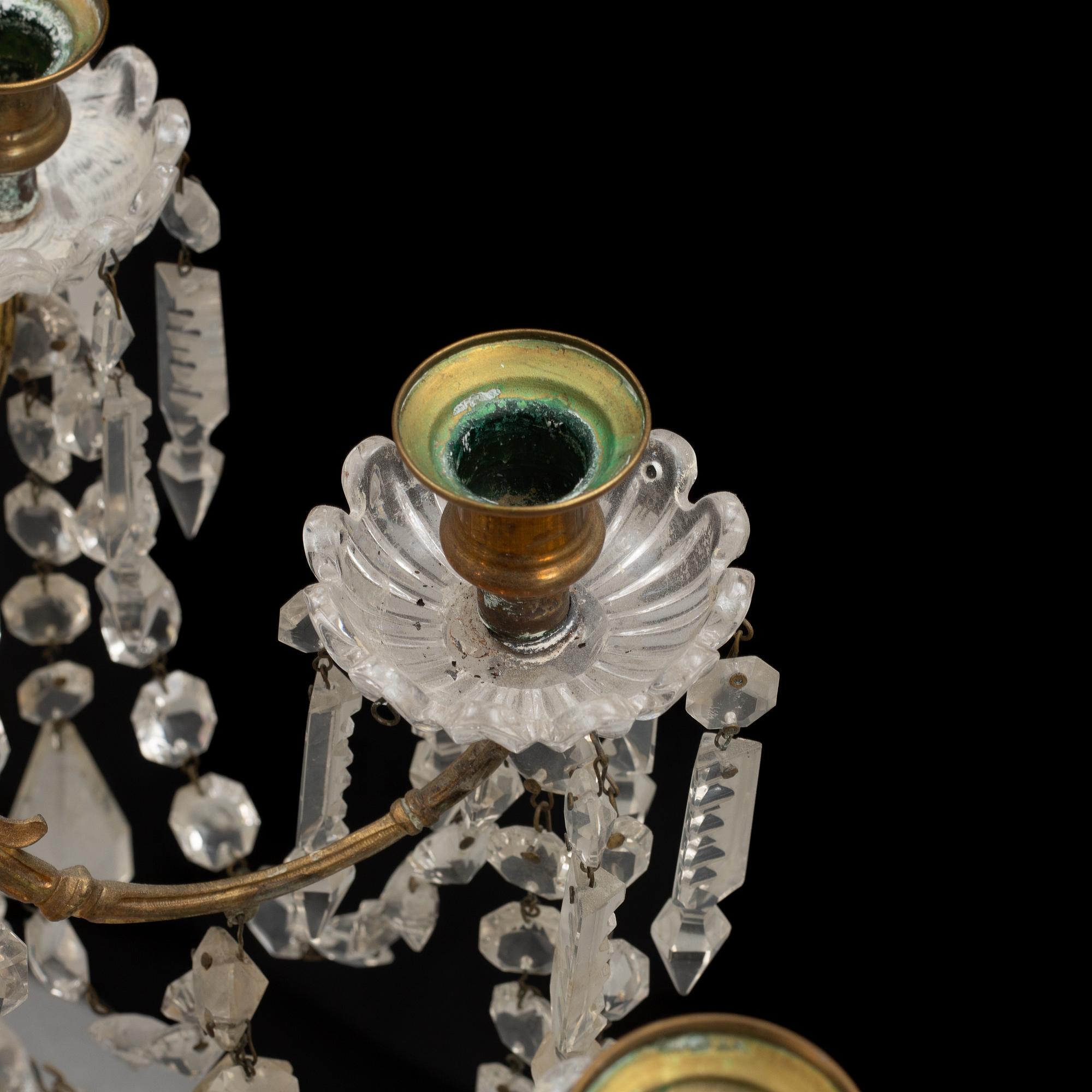 A chandelier, late 19th Century.