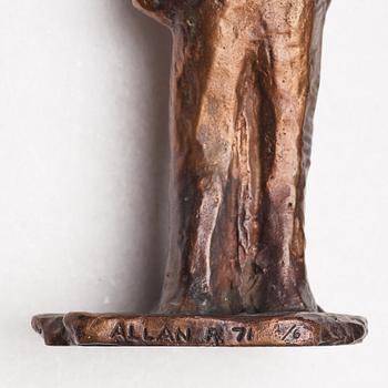 ALLAN RUNEFELT, bronsskulptur, signerad Allan R. och daterad -71, numrerad 2/6.