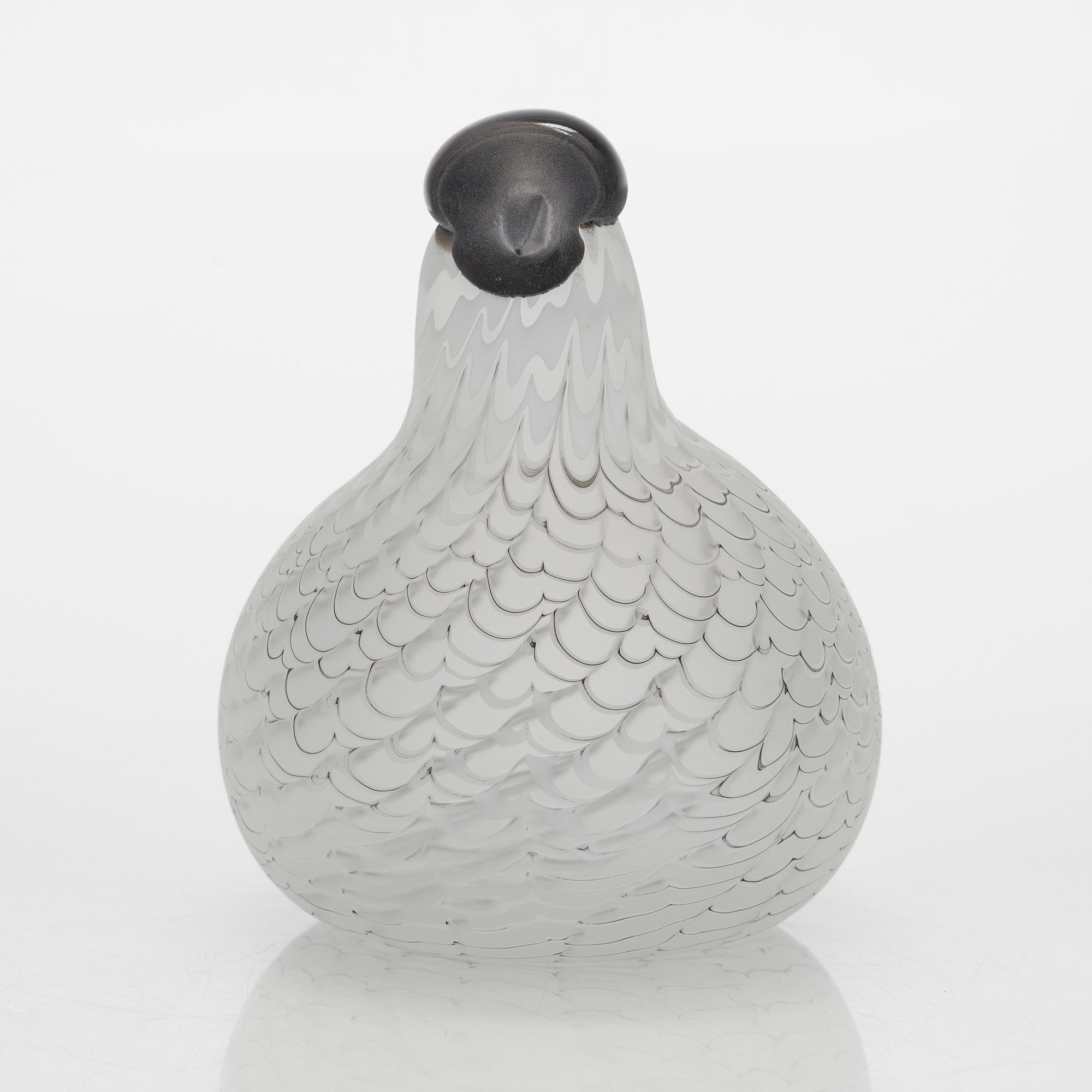 Nordic vintage glass bird 555g カモ ガラスの鳥 吹硝子 鴨