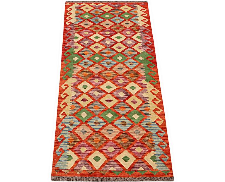 A runner carpet, Kilim, ca. 242 x 82 cm.