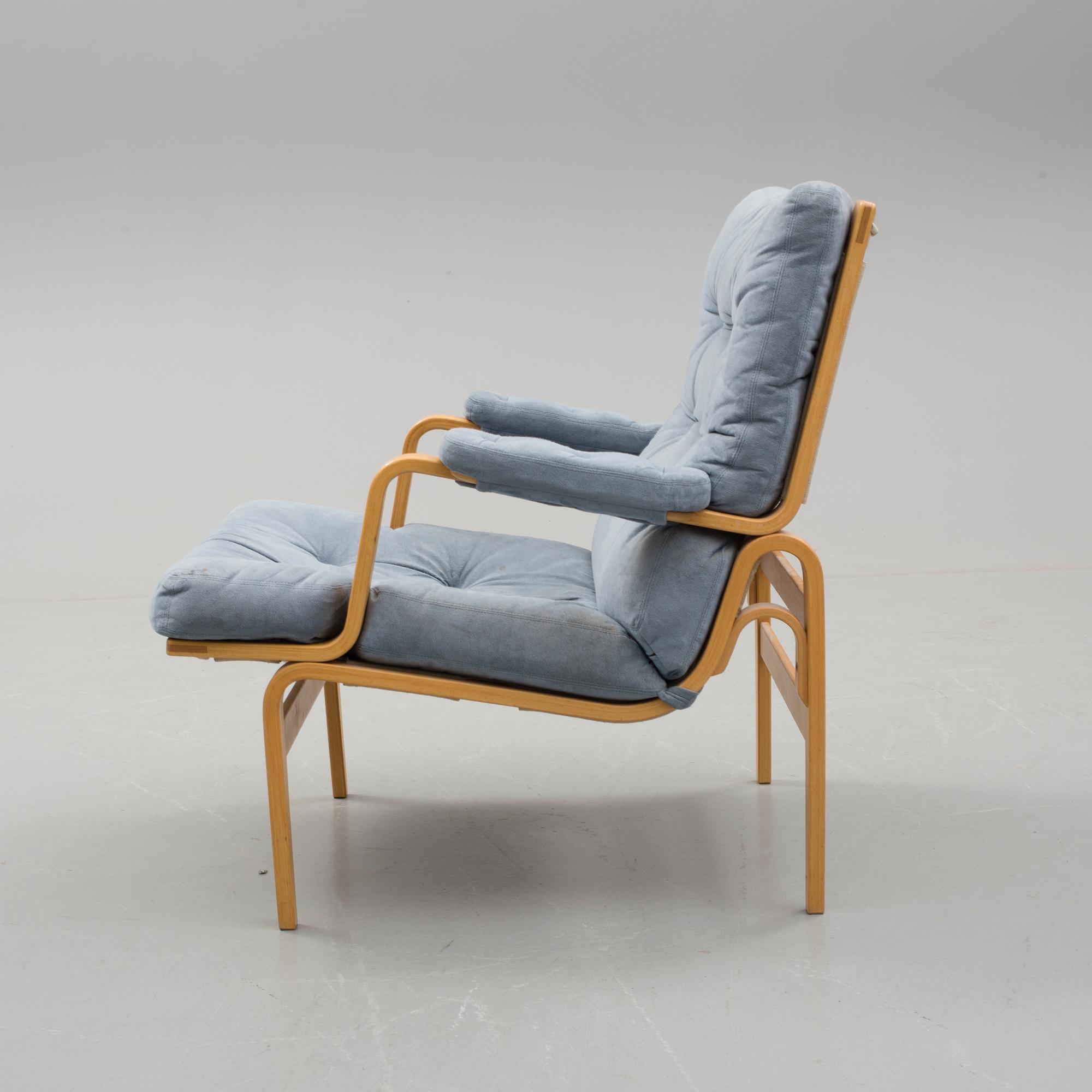 FÅTÖLJ, "Ingrid", Bruno Mathsson för Dux, 1900-talets andra hälft.