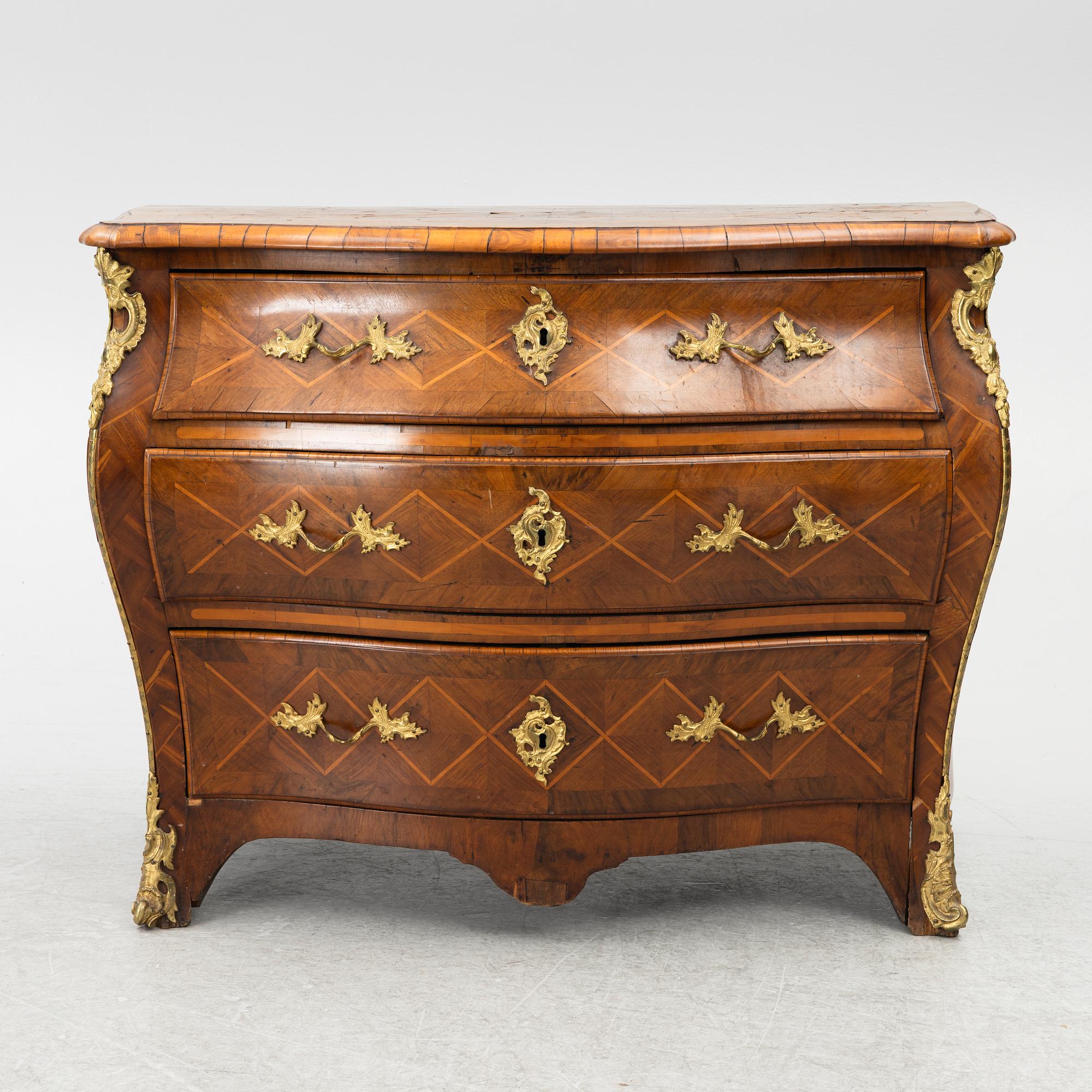 A Rococo dresser, 18th century.