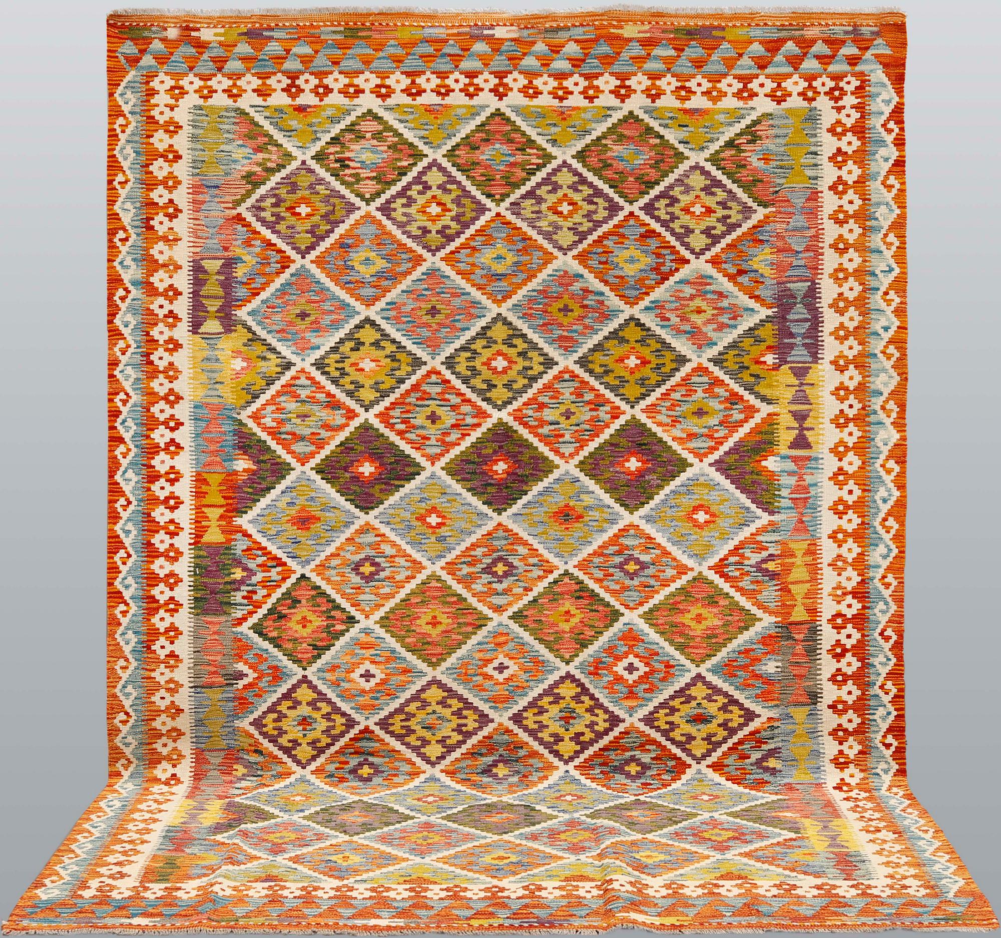 A carpet, kilim, ca 290 x 207 cm.