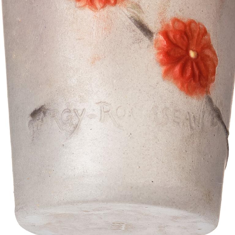 Gabriel Argy-Rousseau, a 'Prunus' pâte de verre vase, France 1920s.