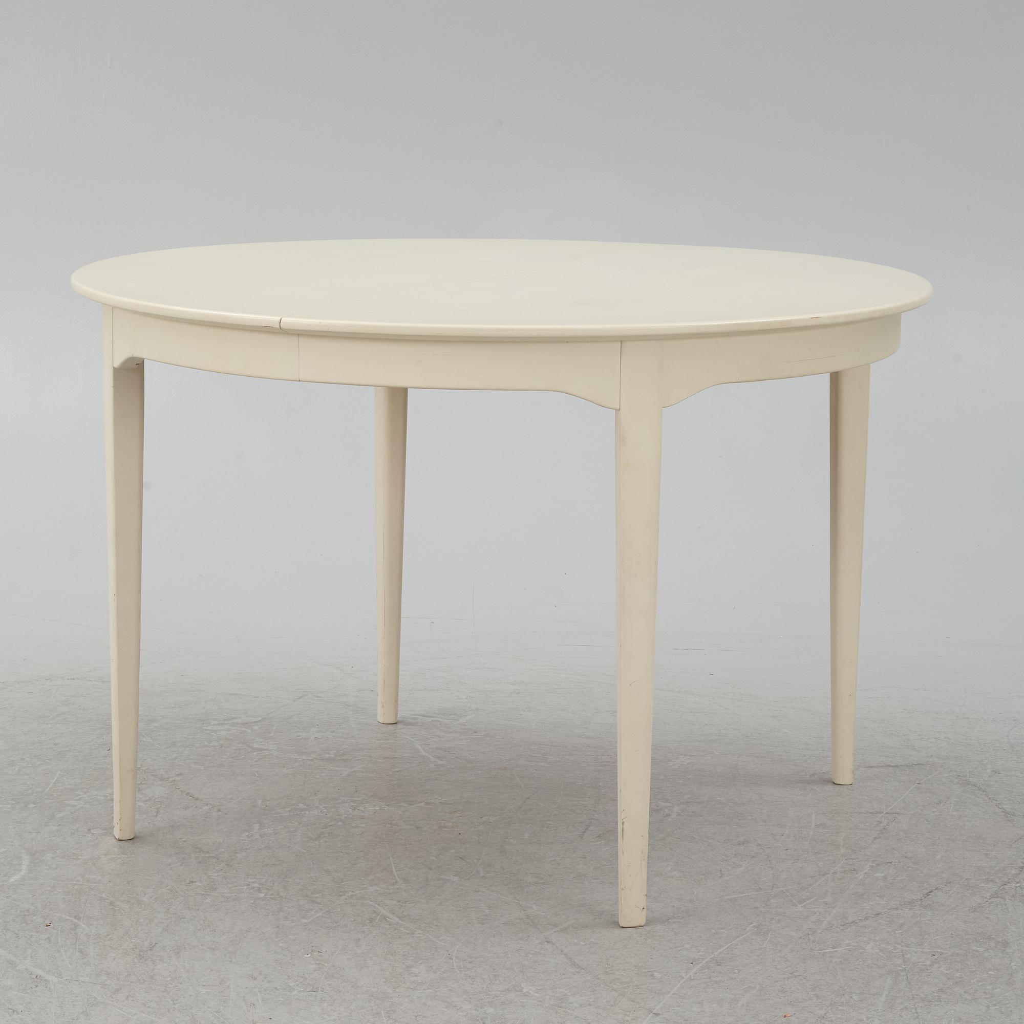 Carl Malmsten, dining table, 2 armchairs, 4 chairs, "Talavid", Waggeryd's Furniture Factory, second half of the 20th century.