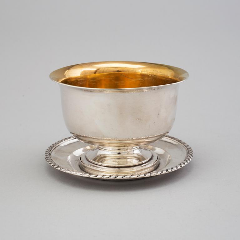 SÅSSKÅL, silver, JF Björnstedt Stockholm 1824.