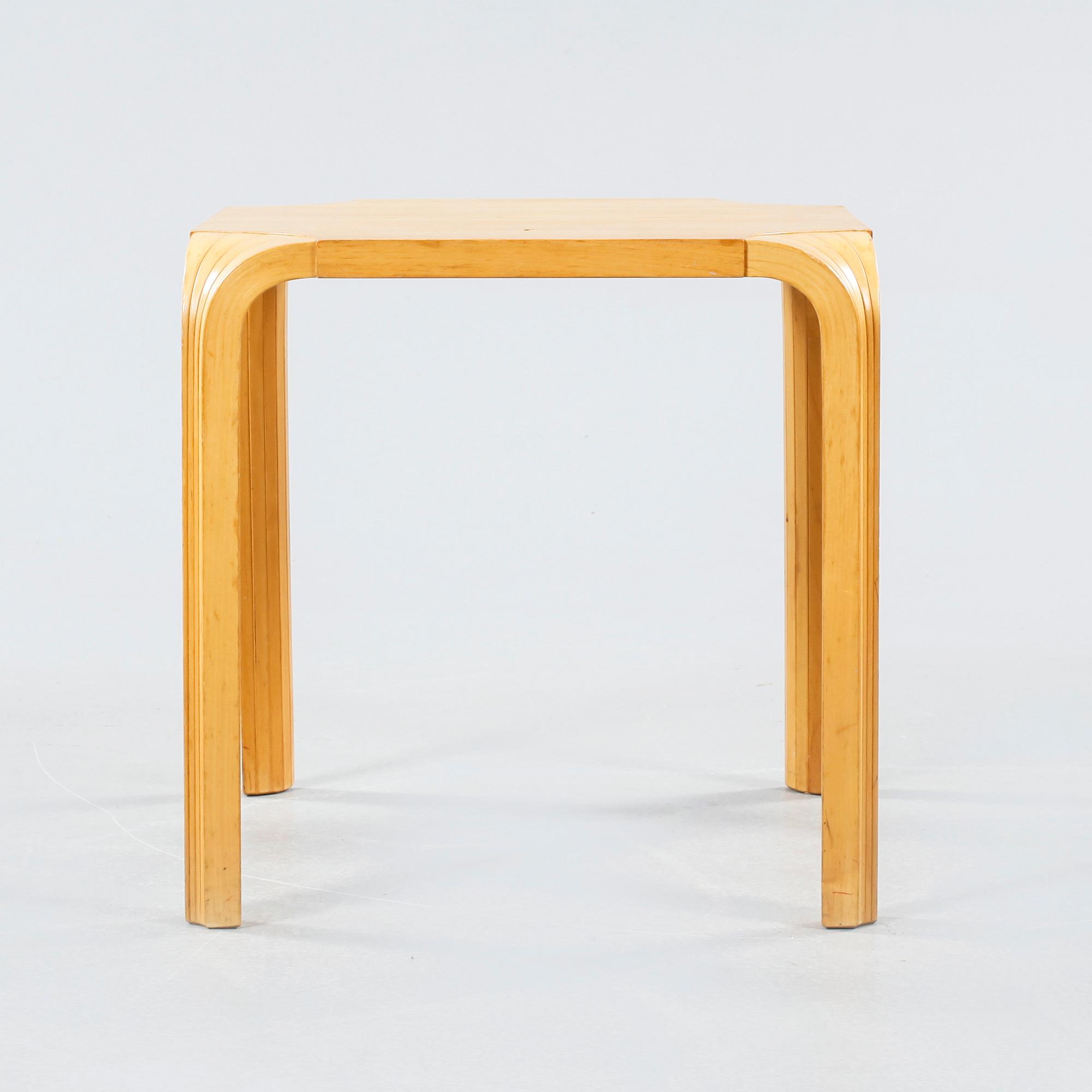 A X601 stool, designed by Alvar Aalto for Artek, 20th century.