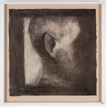 Peter Tillberg, charcoal on paper, signed.