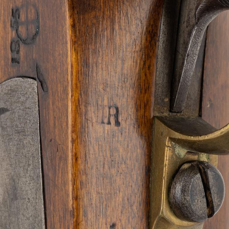 A Swedish percussion pistol 1854 Navy pattern.