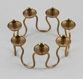 LJUSSTAKE, mässing, 1900-talets andra hälft.