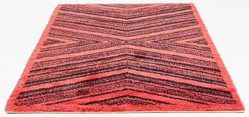 Barbro Nilsson, a carpet, "Tigerfällen", knotted pile, 260 x 154 cm, signed AB MMF BN.