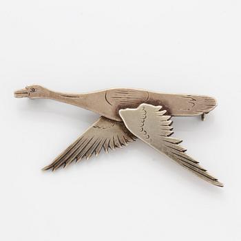 Wiwen Nilsson, sterling silver brooch.