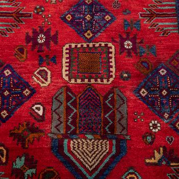 Afshar rug, old, approximately 205x160 cm.