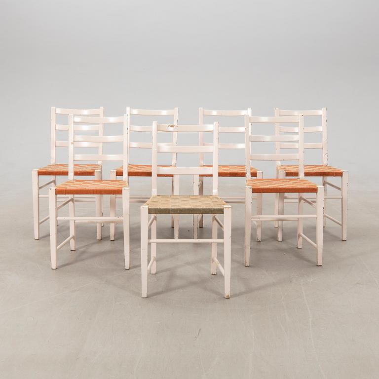 Chairs, 7 pieces, Gemla Diö, mid-20th century.