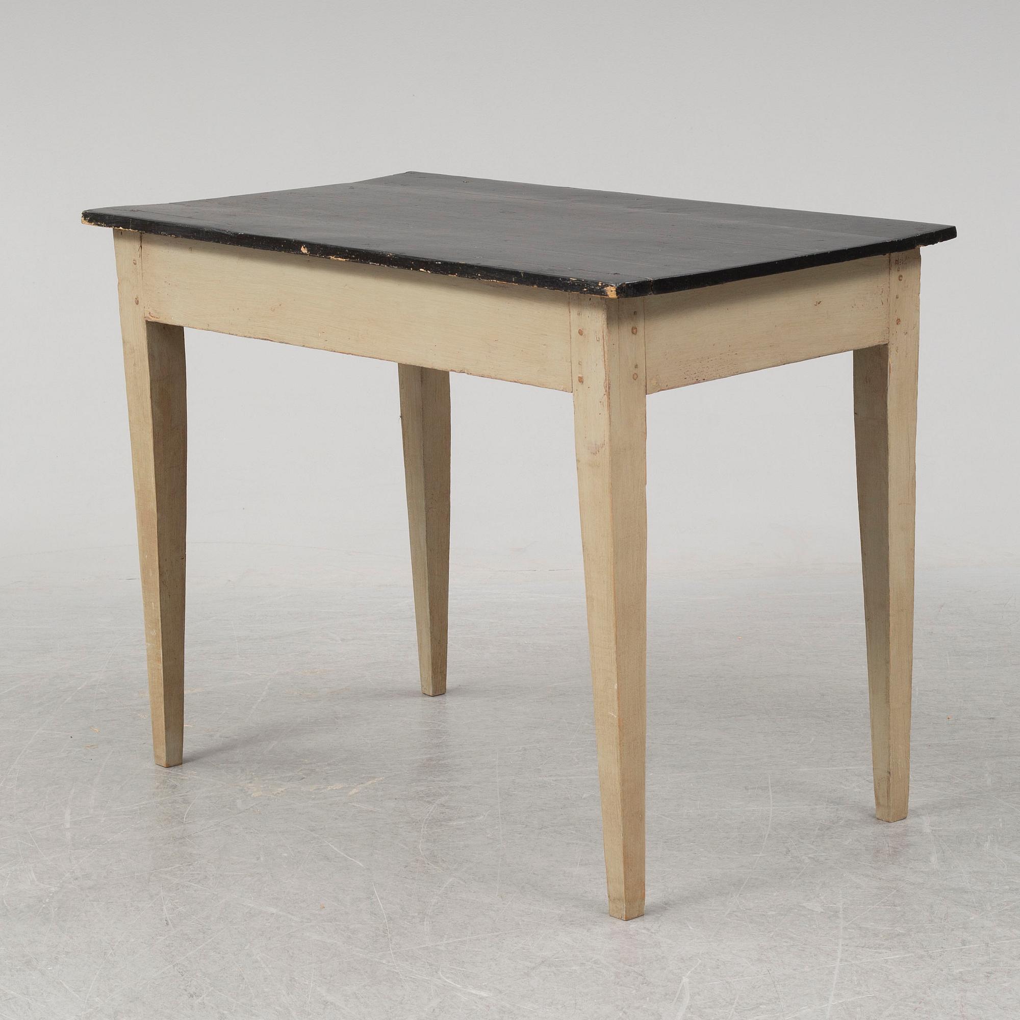 A first half of the 19th Century painted table.