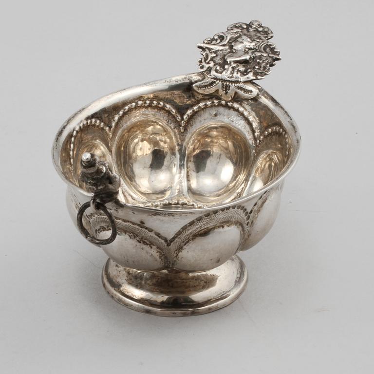 KÅSA, silver, Johan Leffler, Falun, 1780. Vikt 62 g.