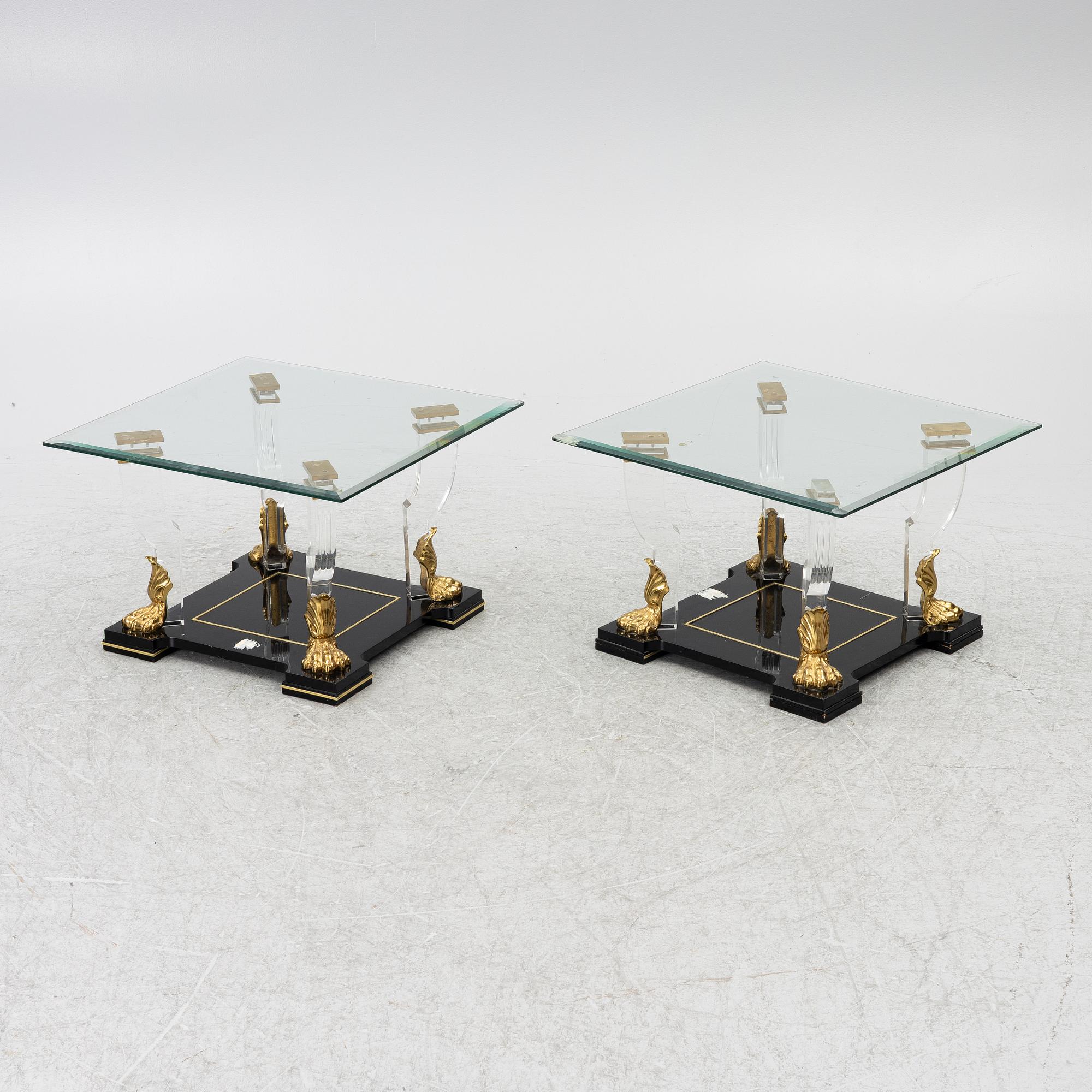 A pair of side tables, Spain, 1988.
