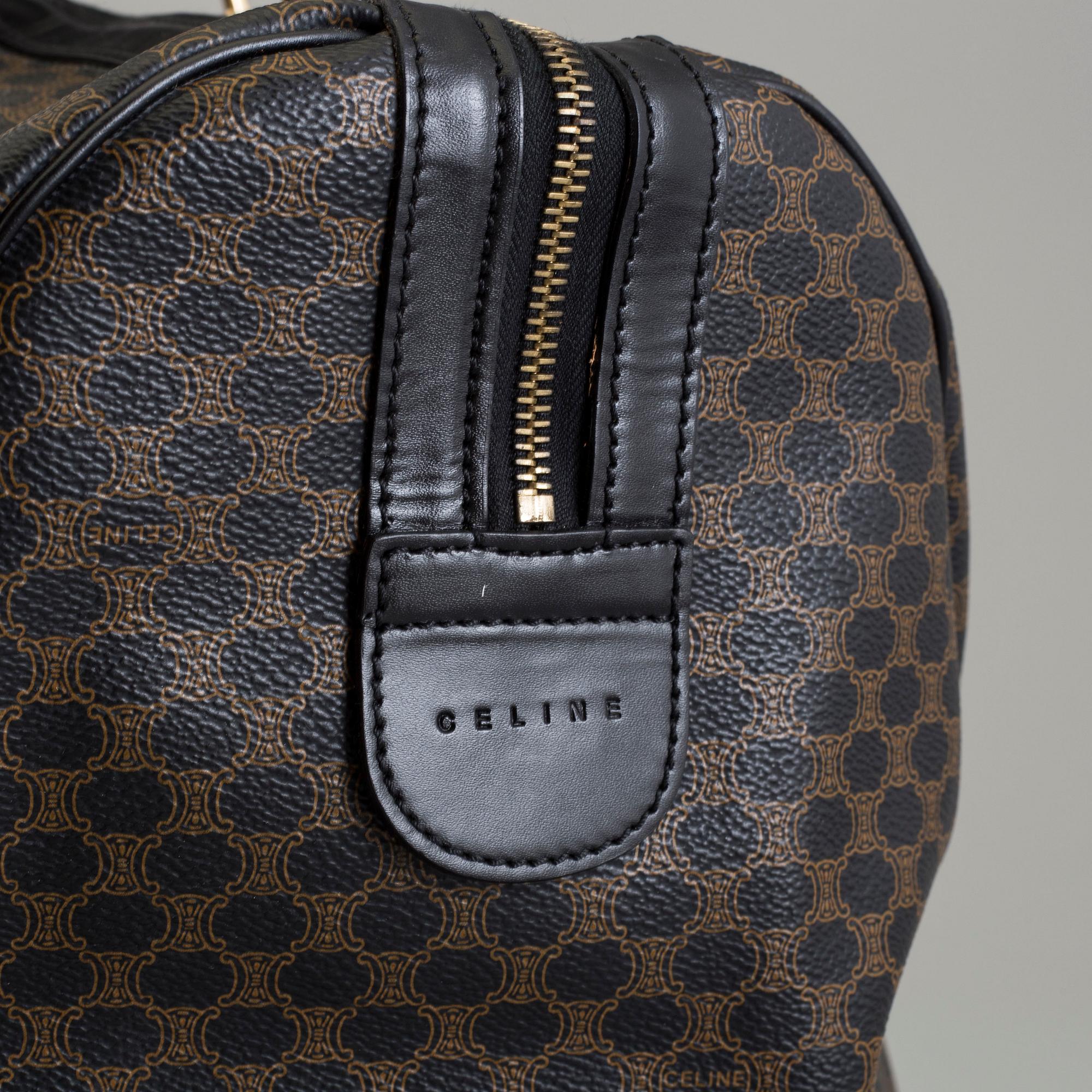 a CÉLINE weekend bag.