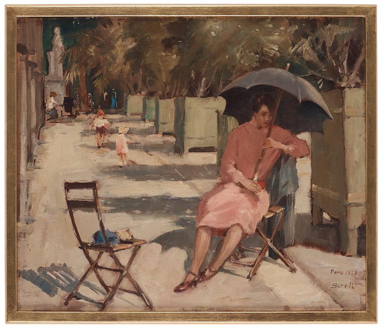 Greta Gerell, "Parisiska i Jardin du Luxembourg" ("Parisian in Jardin du Luxenbourg").