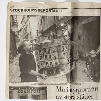 Göran Josephzohn, house model, depicting Wittrock's tower, Djurgården, Stockholm.
