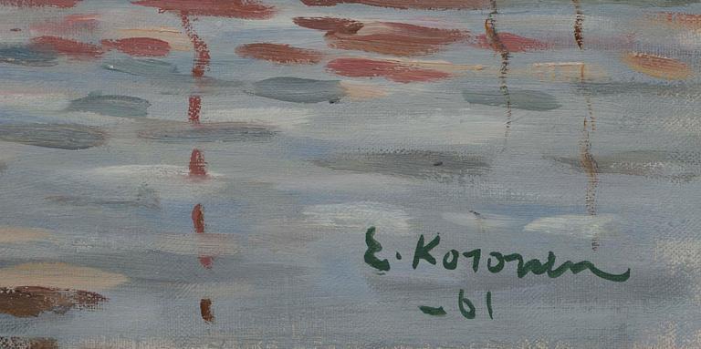 ERKKI KOSONEN, olja på duk, sign. och dat. -61.