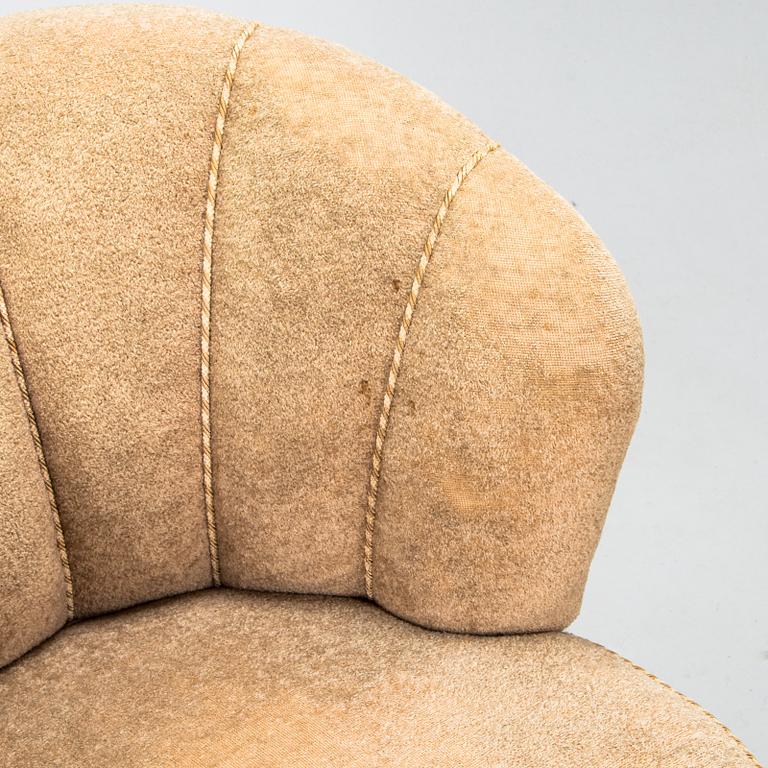 A 1950s pair of armchairs, "Elisabeth", for Asko Finland.