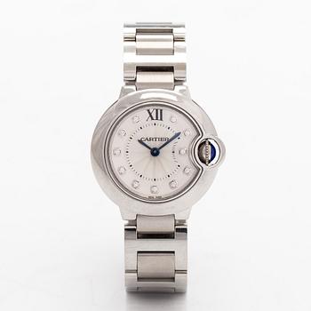 Cartier, Ballon Bleu, wristwatch, 28 mm.