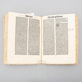 BOOK, Incunable, Brescia 1500.