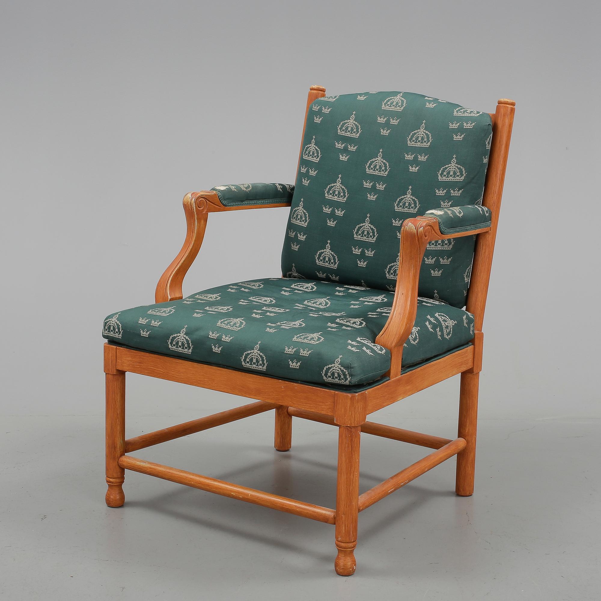 FÅTÖLJ, sk Gripsholmsmodell. 1900-tal.