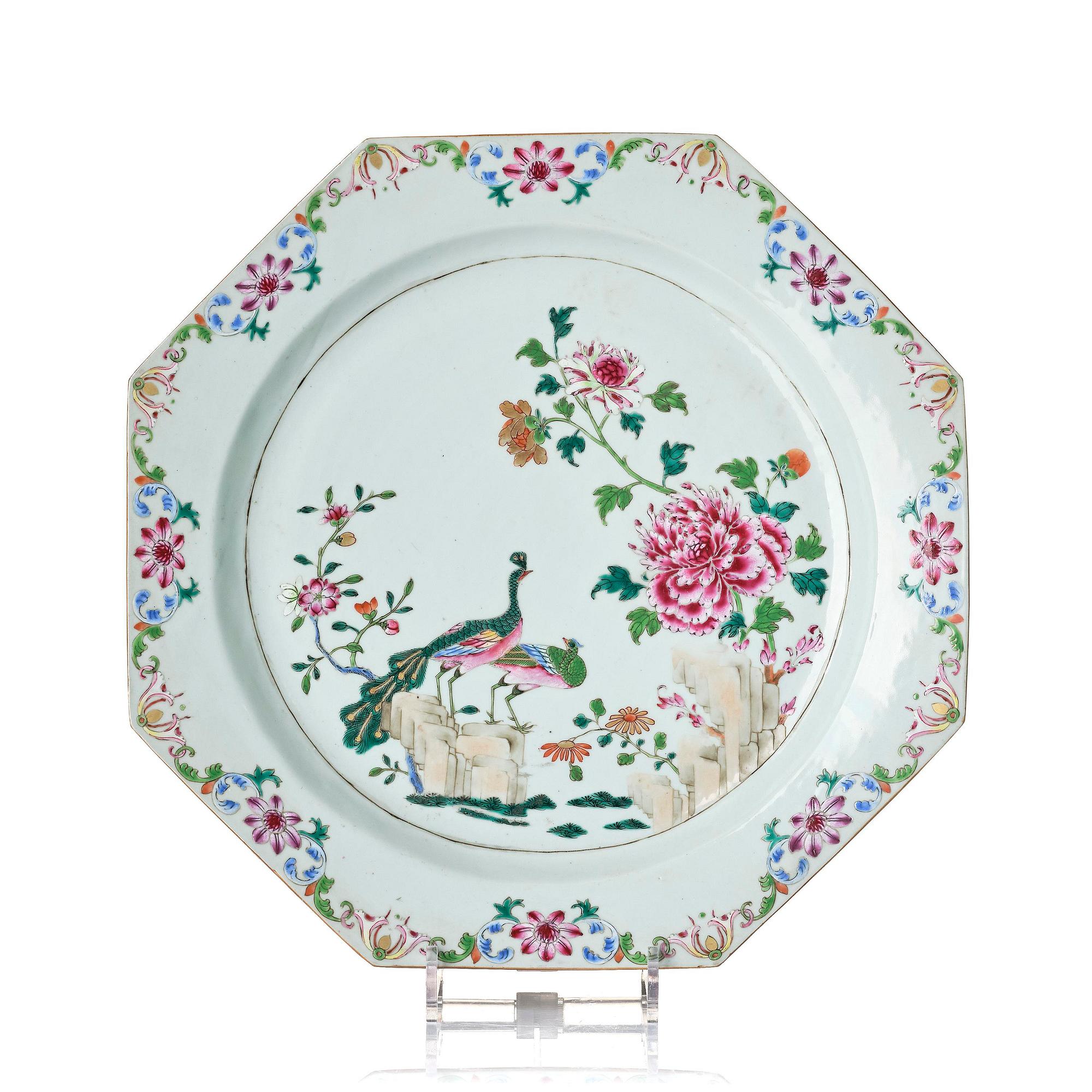 Fat, porslin. Qingdynastin, Qianlong (1736-95).