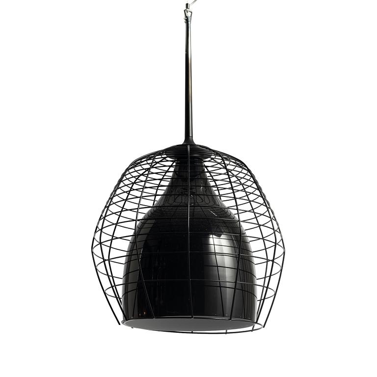 Lodes, three, 'Diesel Cage Pendant lamps', contemporary.