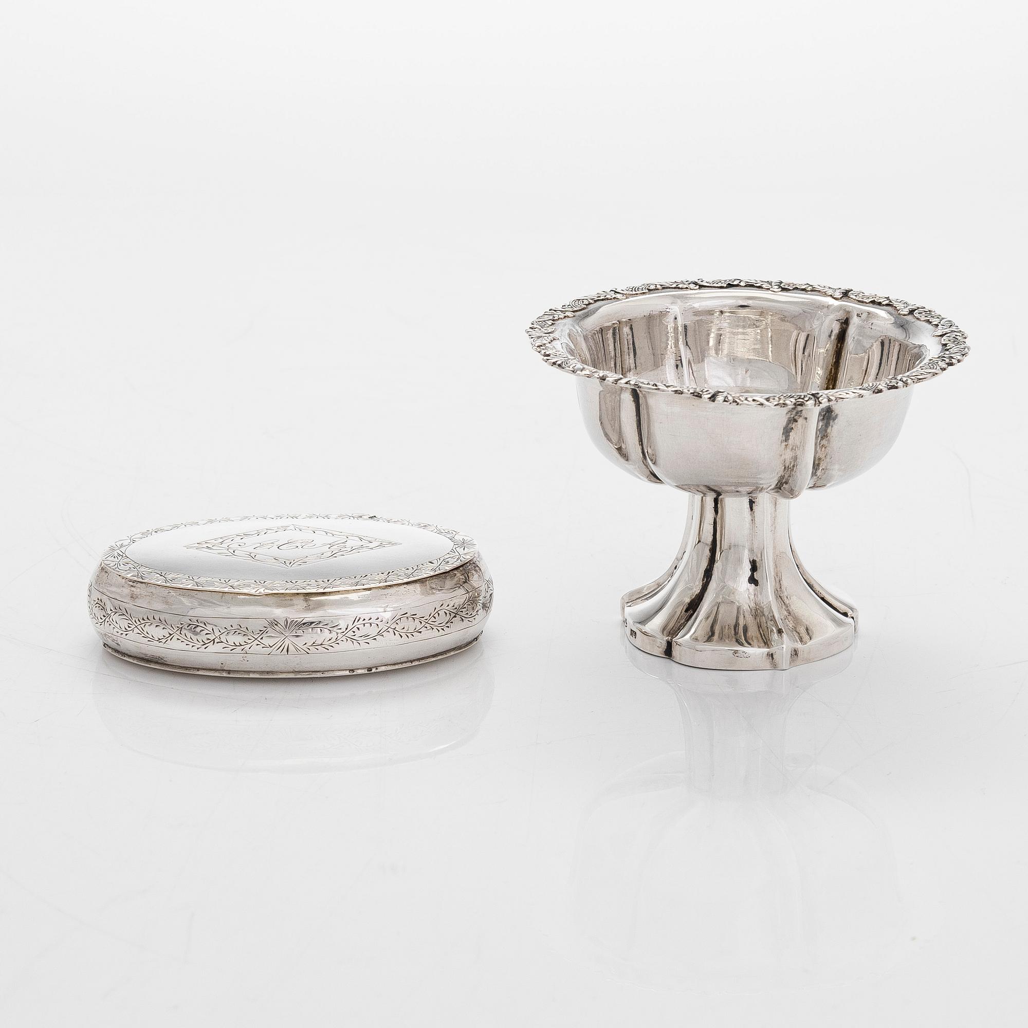 Parti silver, 10 dlr, J.J. Jankes och G.R. Bauman m. fl. Åbo, Viborg, Vasa, Lovisa, Borgå, Ekenäs. Mestadels 1800-tal.