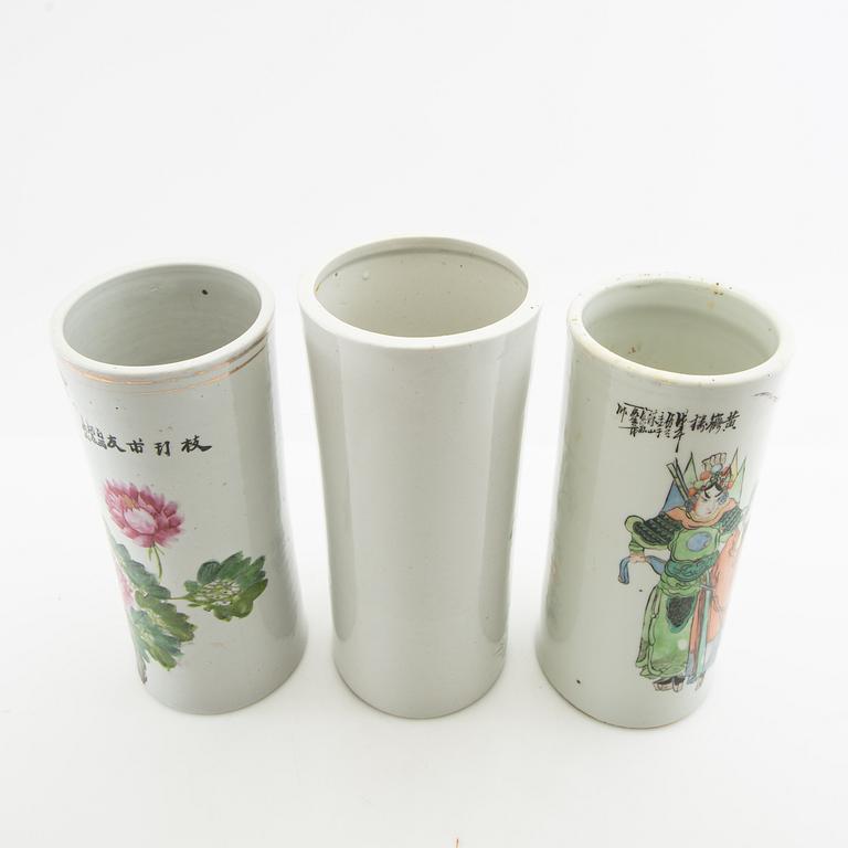 Vaser 3 st Kina 1900-tal porslin.