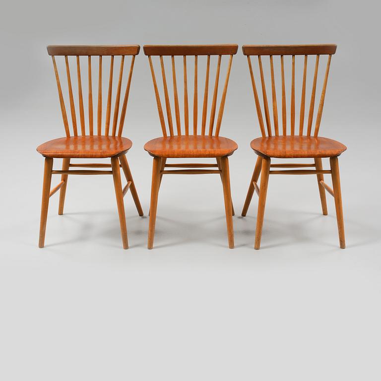 STOLAR, 3 st, AB Bröderna Wigells stolfabrik, 1900-talets andra hälft.