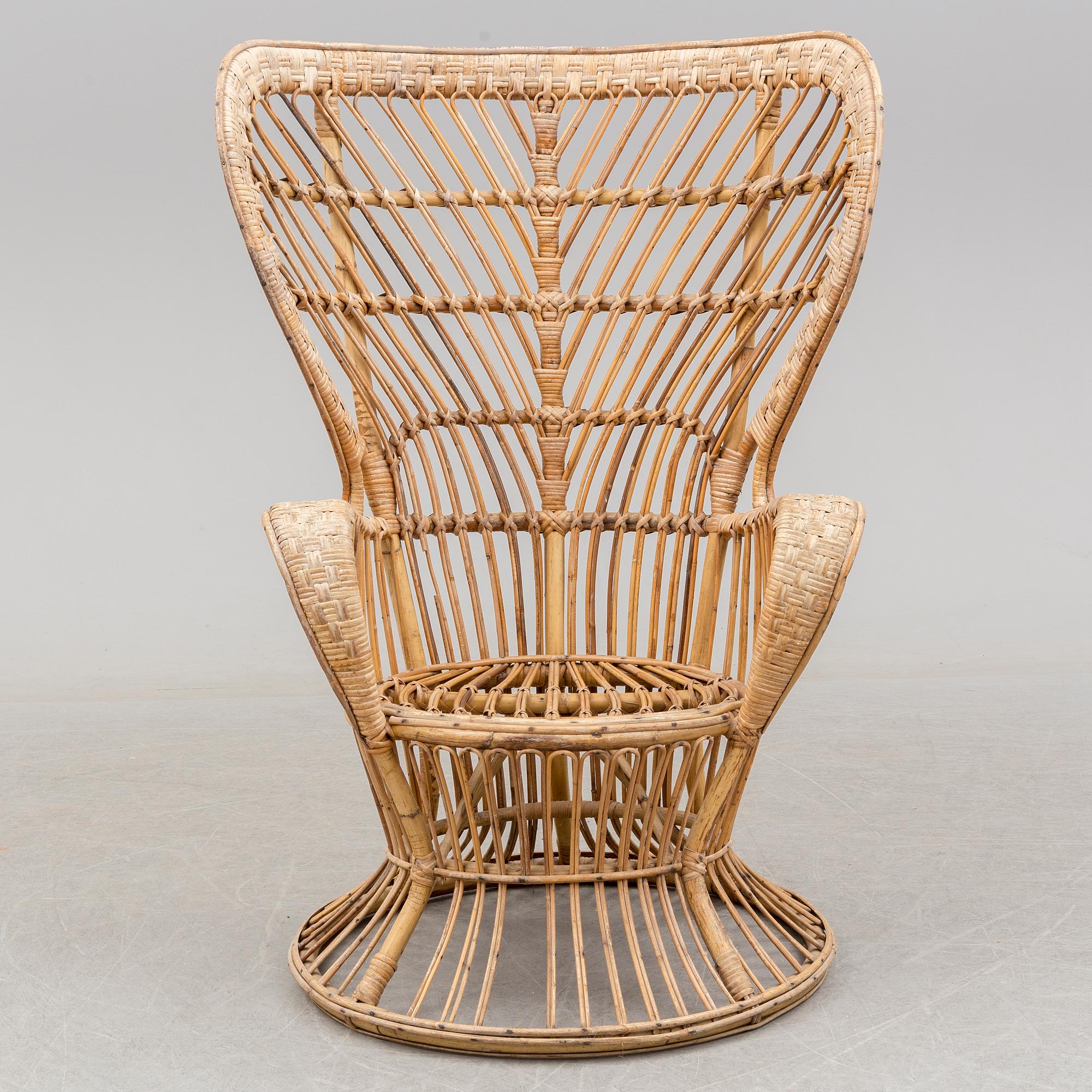 GIO PONTI & LIO CARMINATI, korgstol, Bonacina, Italien, 1900-talets andra hälft.