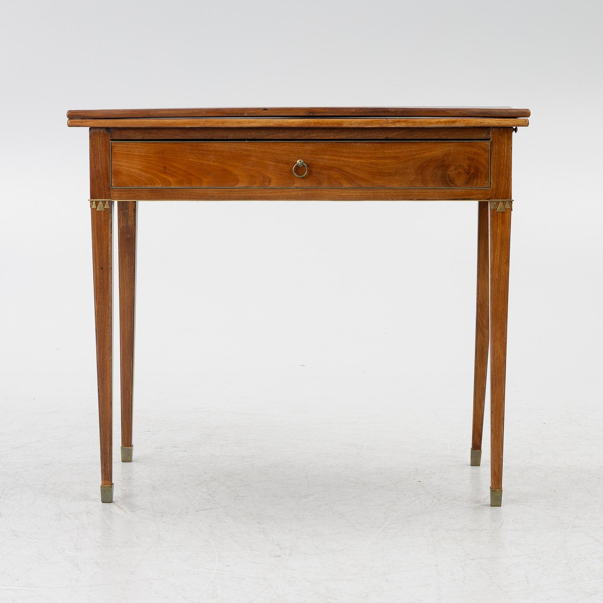 Game table, 18th century, Late Gustavian.
