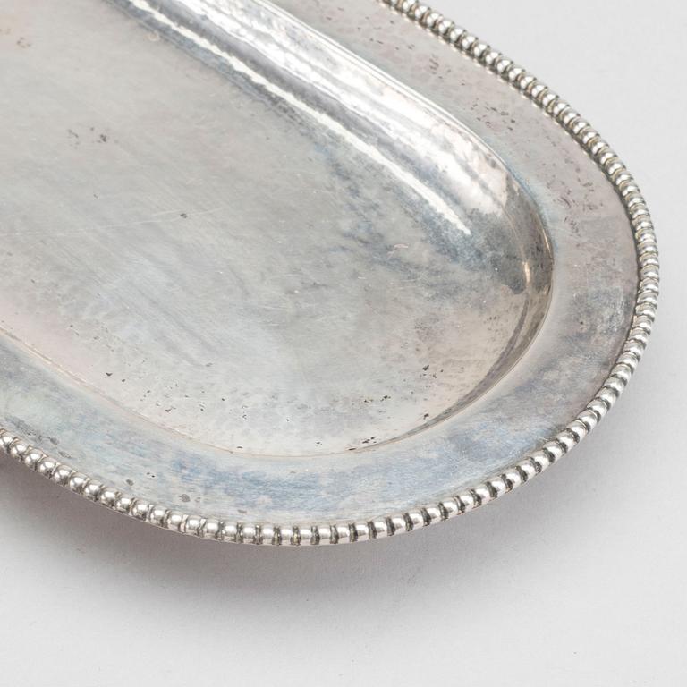 A DANISH SILVER DISH 1926.